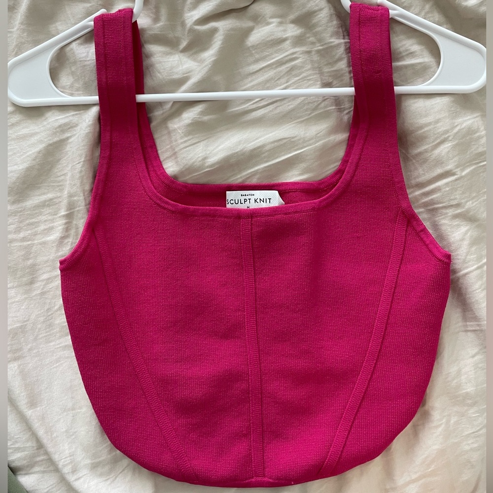 Babaton sculpt knit bustier tank